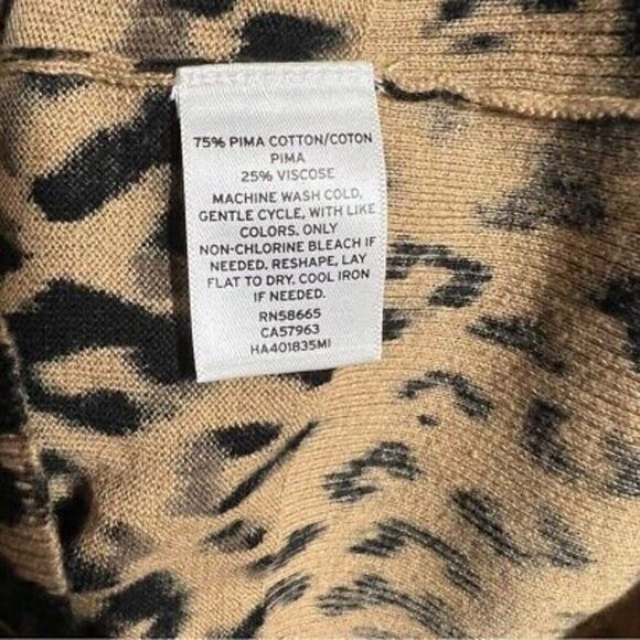 Halogen womens animal print lightweight sweater size small - Picture 5 of 5